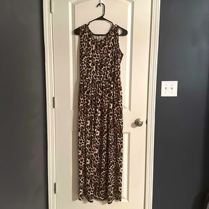 Leopard Print Maxi Dress
